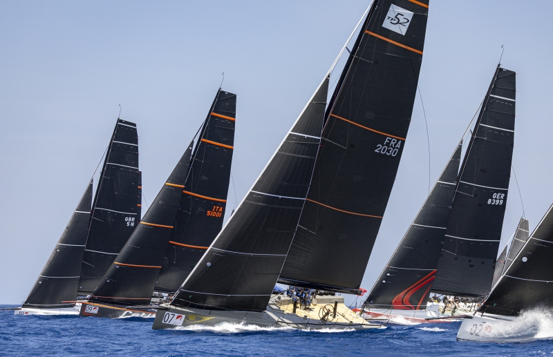 The practice race at the Range Rover Sardinia Cup 2026. Photo credits: YCCS/Studio Borlenghi